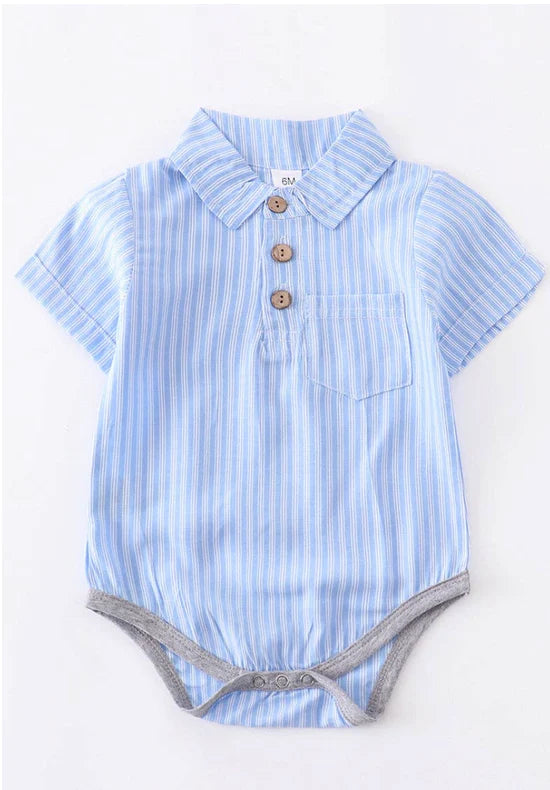 Button Up Polo Bodysuit