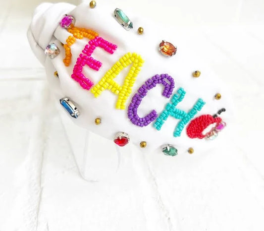 Teacher Beaded Headband